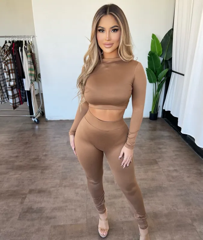 Brianda 2 Piece Set(Mocha) sold by OOTDFash