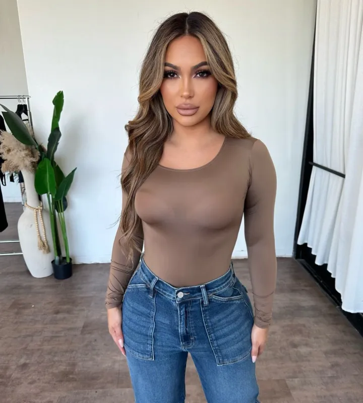 Chloe Bodysuit (Bronze) sold by OOTDFash