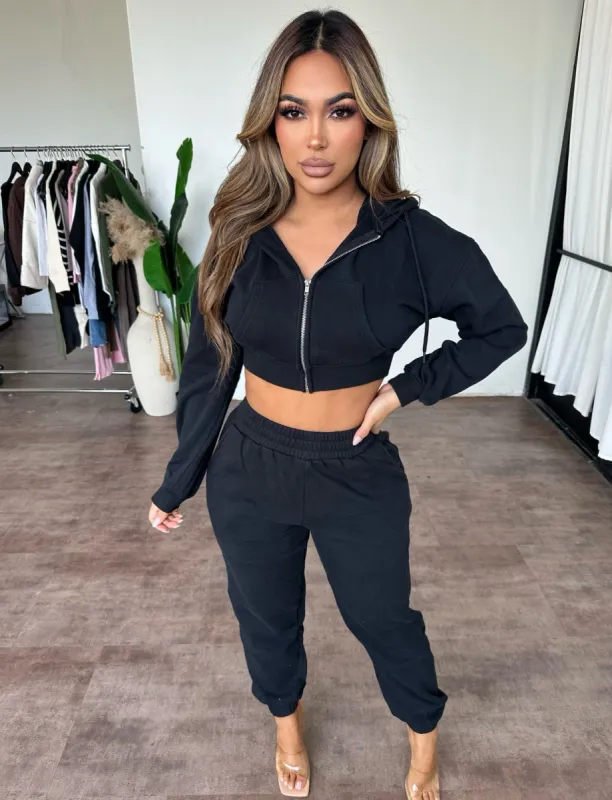 Jackie Sweatpants (Black) sold by OOTDFash