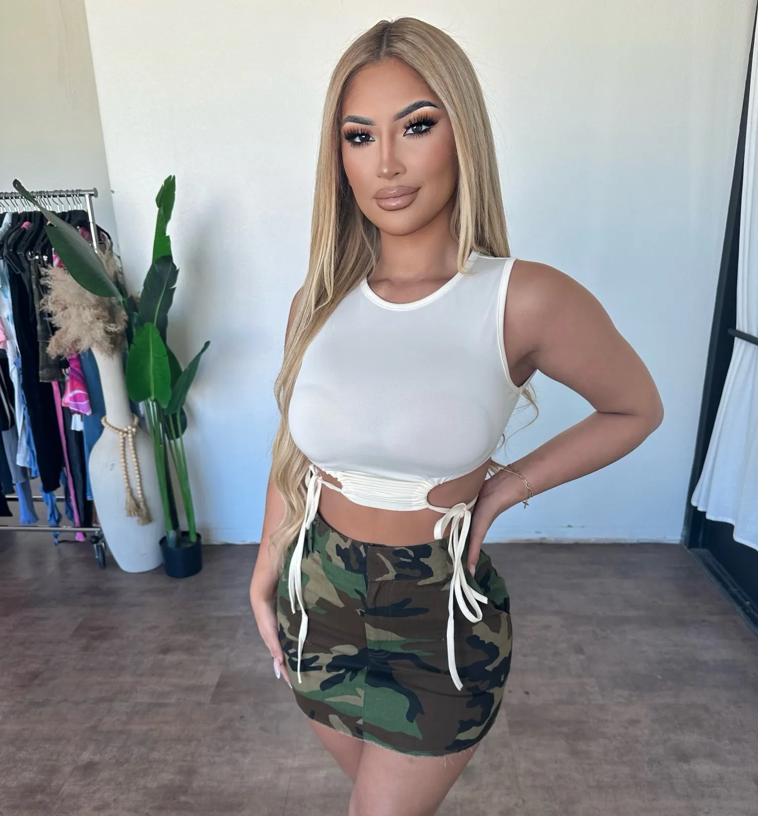 Penelope Skirt (Camo) sold by OOTDFash