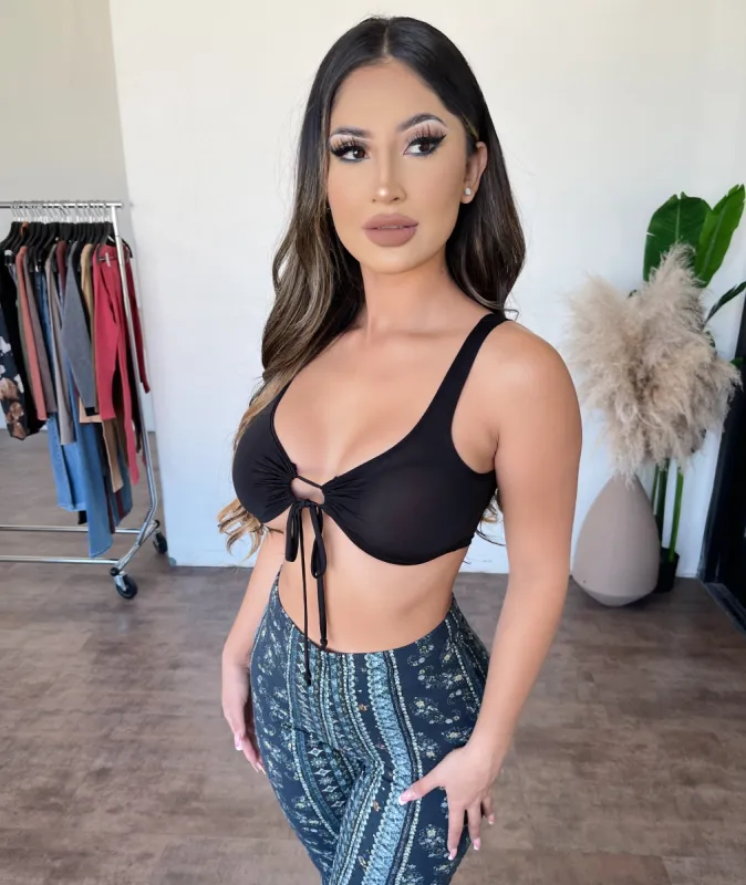 Ellen Tank Crop Top(Black) sold by OOTDFash