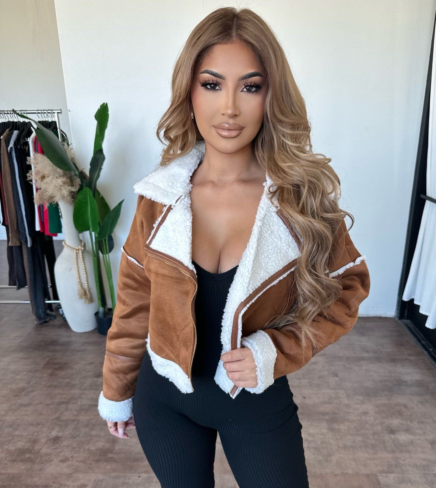 Hazel Jacket (Camel) sold by OOTDFash