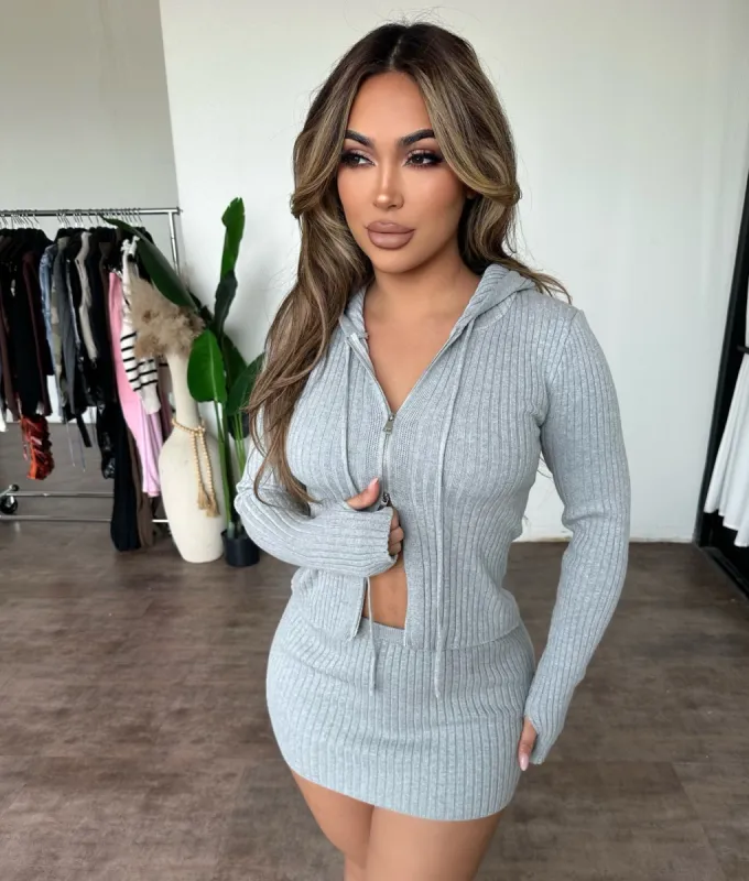 Venessa Set (Heather Grey) sold by OOTDFash