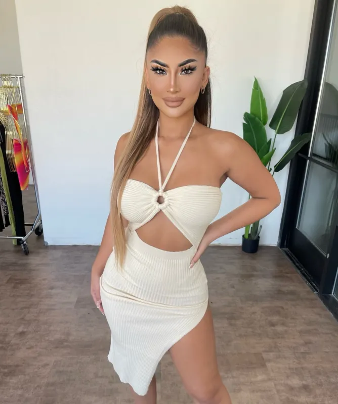 Ursula Dress(Cream) sold by OOTDFash