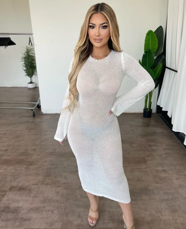 Jackie Cover Up Dress(White) sold by OOTDFash