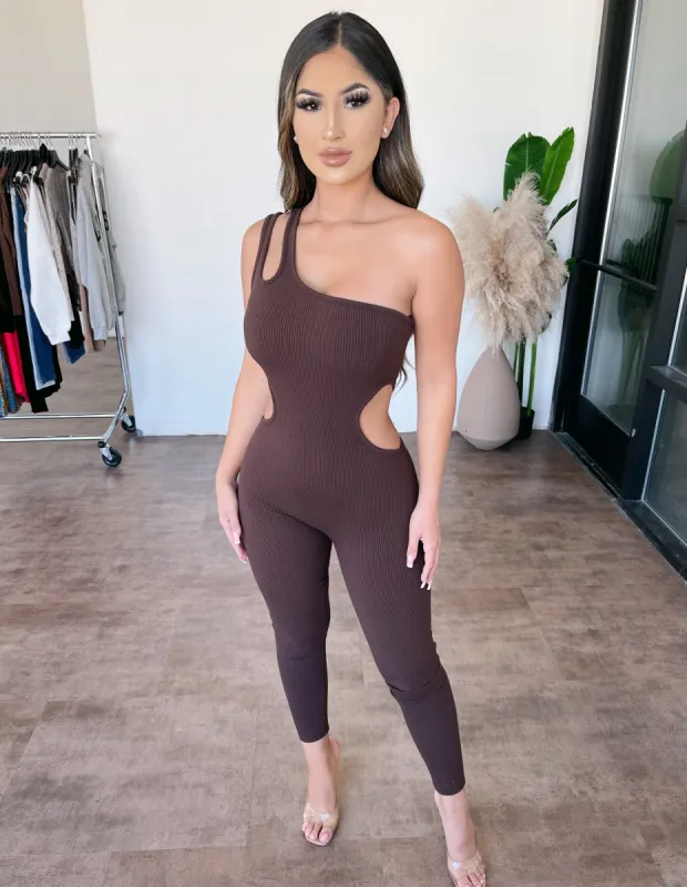 Rosalie Jumpsuit(Chocolate) sold by OOTDFash