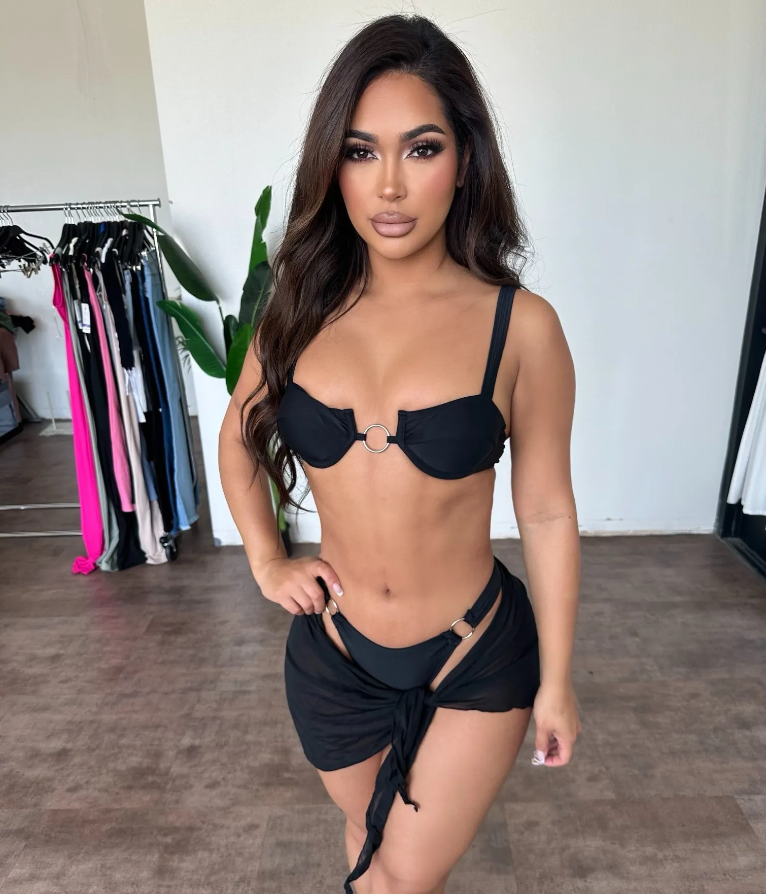 Brenda 3 Piece Swimsuit (Black) sold by OOTDFash