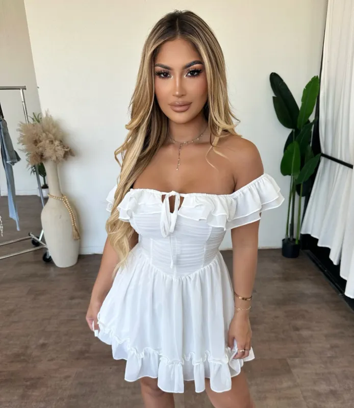 Chelsea Dress (Off White) sold by OOTDFash