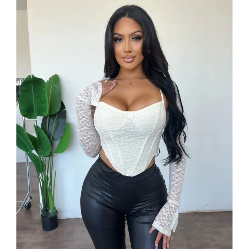 Shantall Set Top (Ivory) sold by OOTDFash