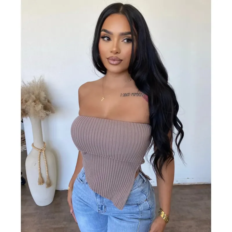 Corey Top (Mocha Taupe) sold by OOTDFash