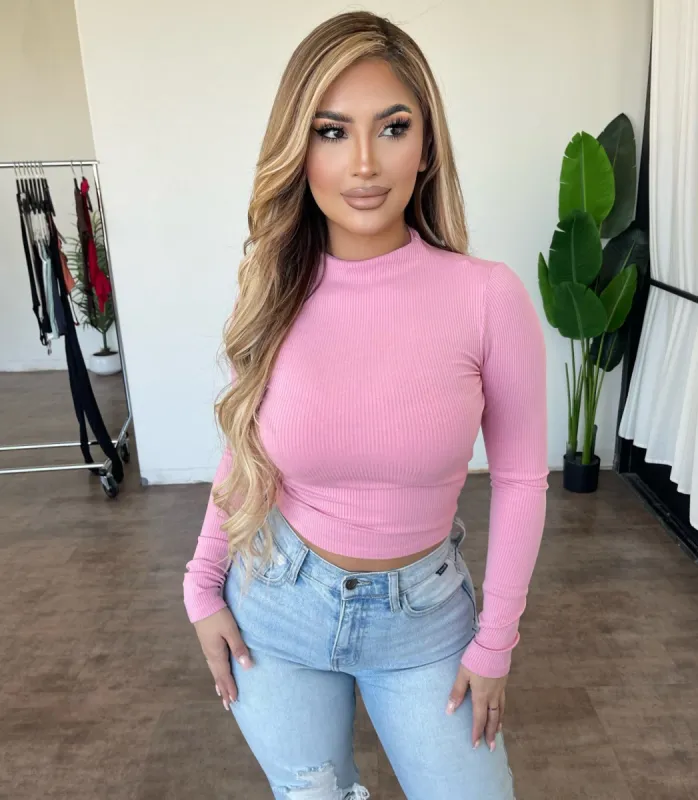 Jenn Rib Top(Sea Pink) sold by OOTDFash