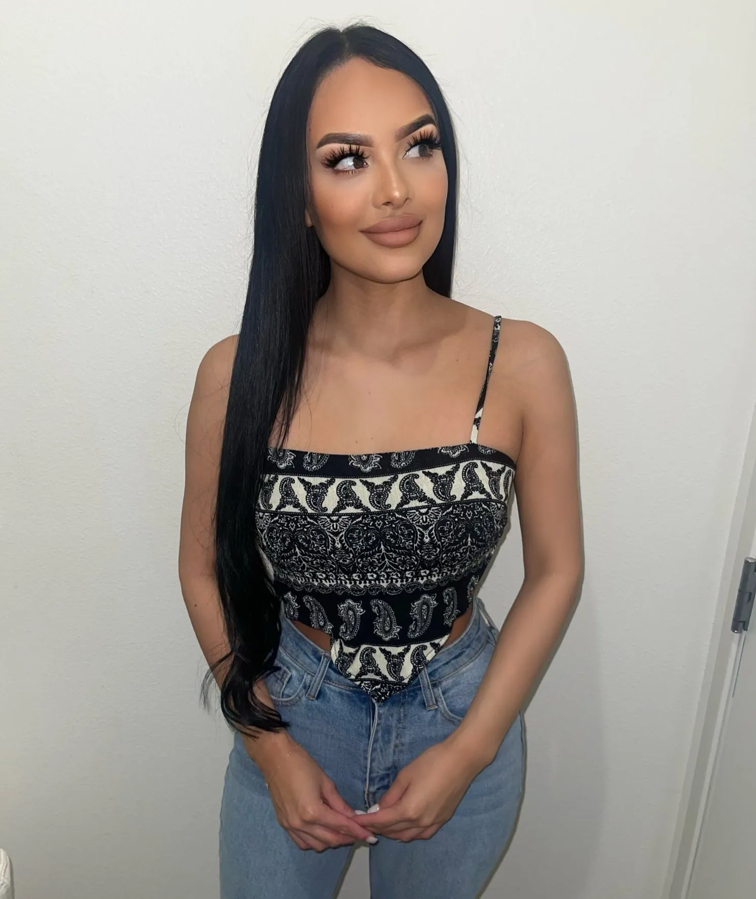 Dalia Cami Top(Black/Beige)FINAL SALE sold by OOTDFash