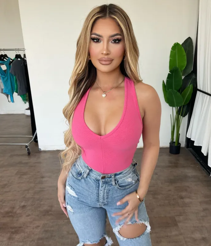 Fatima Bodysuit(Pink) sold by OOTDFash