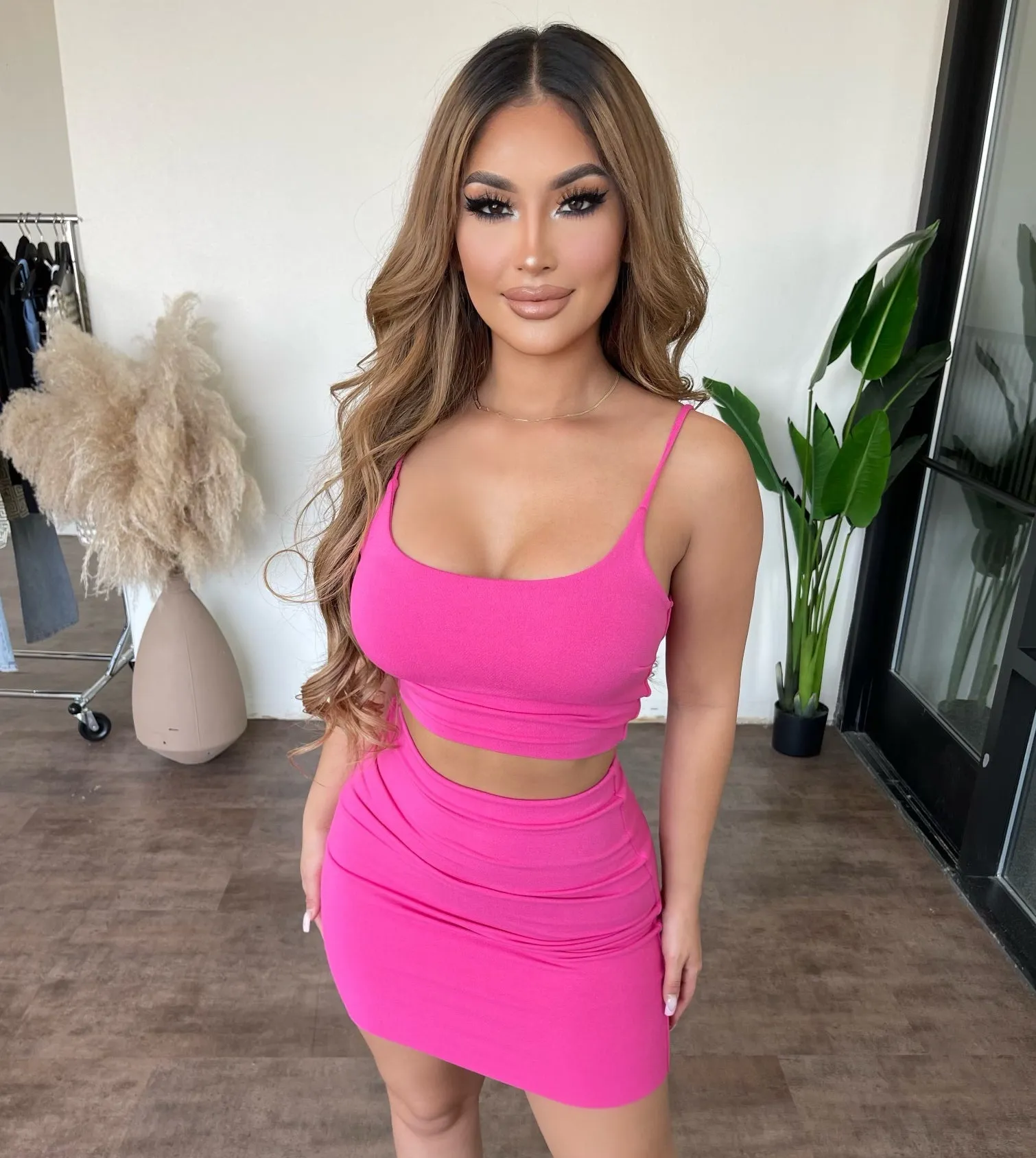 Ivy Skirt Set(Fuchsia) sold by OOTDFash