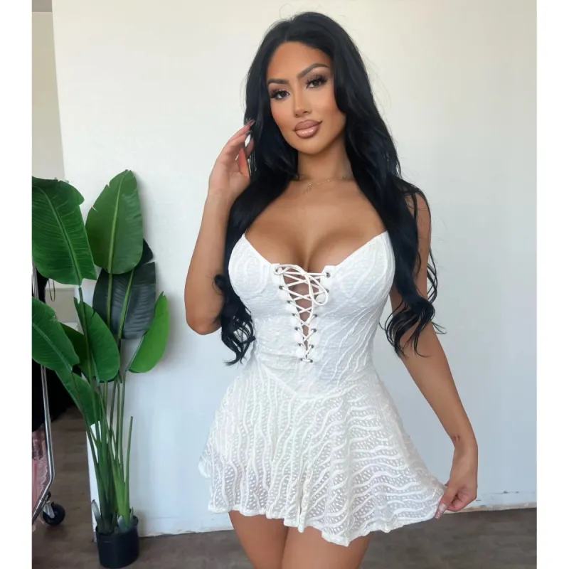 Cindy Mini Dress (Ivory) sold by OOTDFash