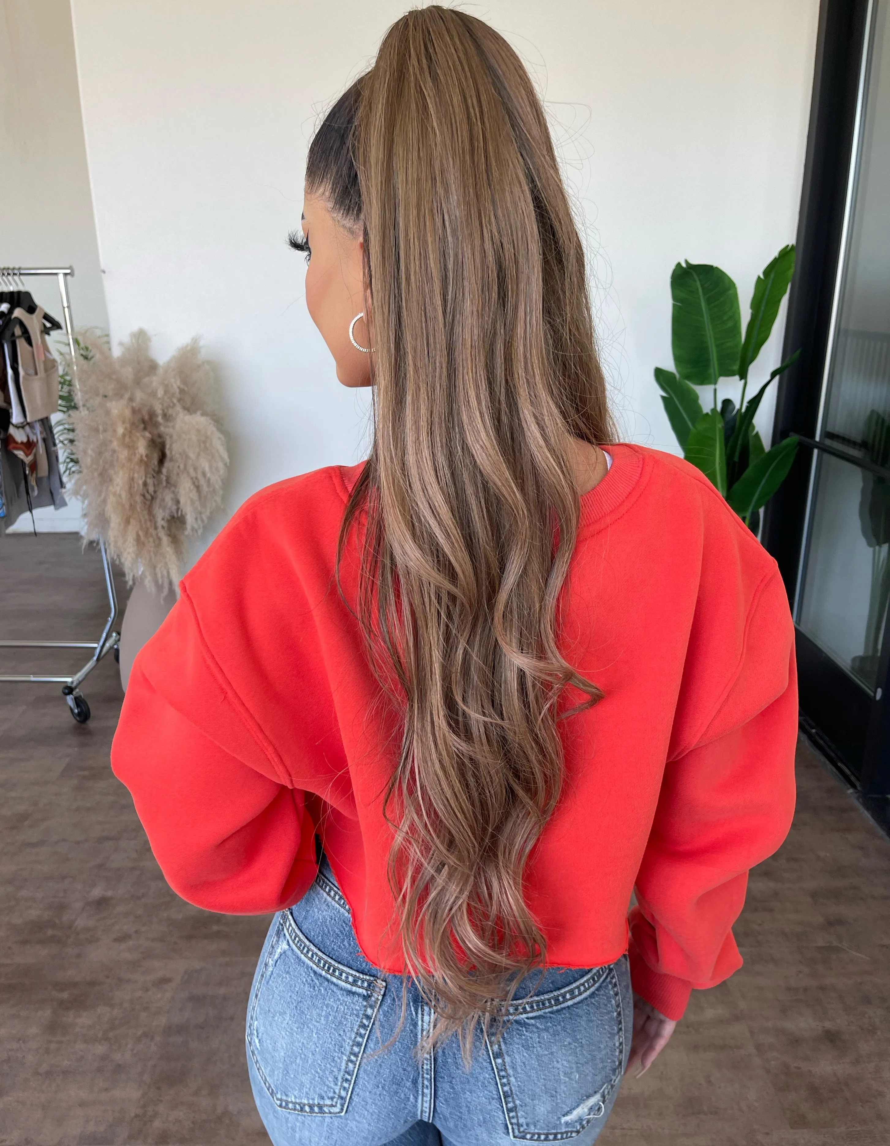 Billy Cropped Sweater Top(Red) sold by OOTDFash product image thumbnail 2