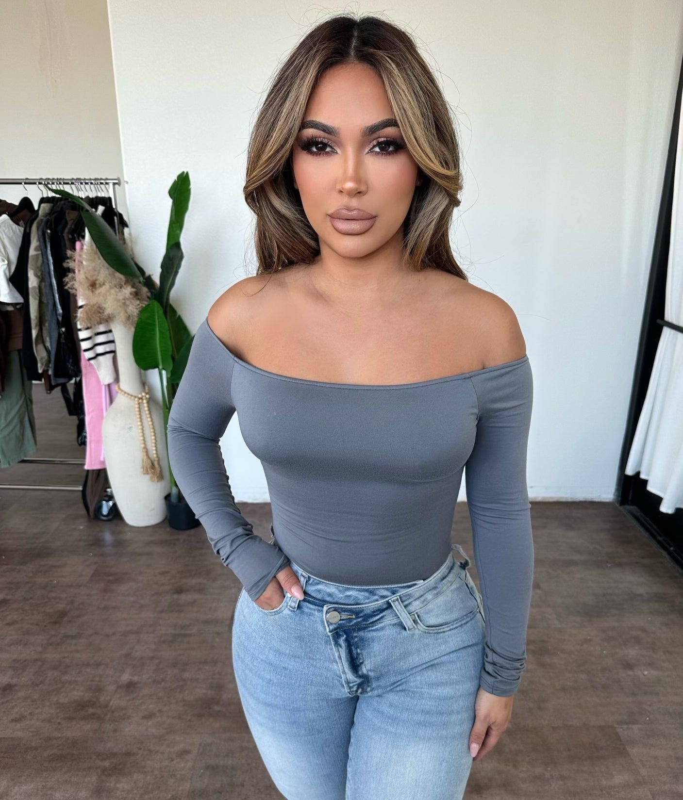 Doris Top (Charcoal) sold by OOTDFash