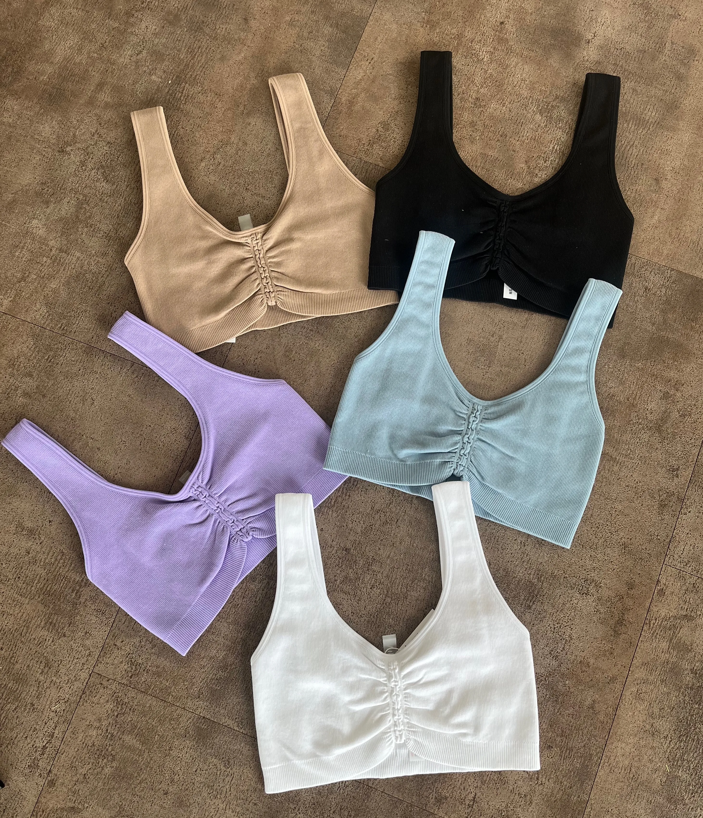 Heather Cropped Tank Top(Smoke Taupe) sold by OOTDFash product image thumbnail 2