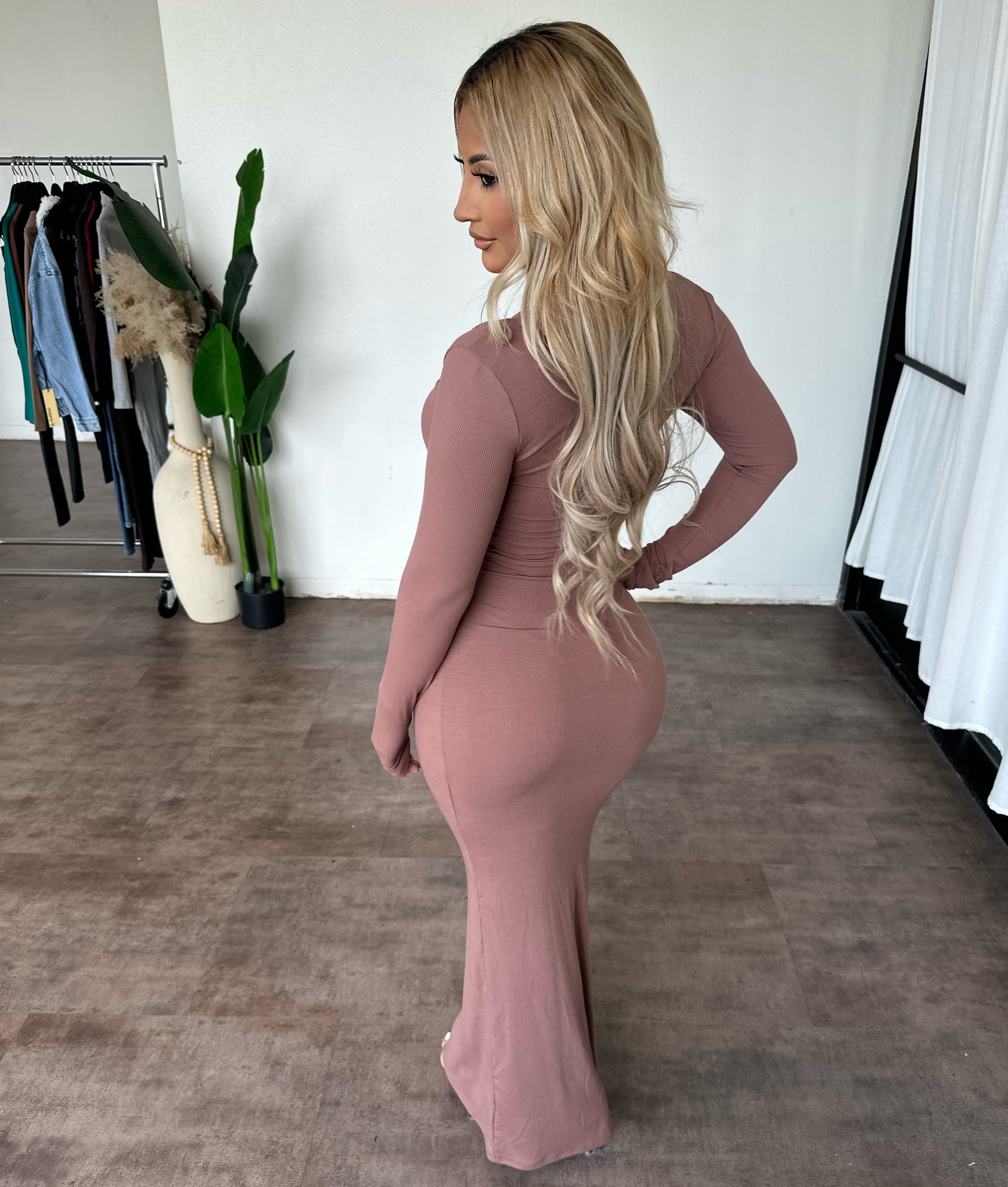 Malani Dress (Mocha) sold by OOTDFash product image thumbnail 2