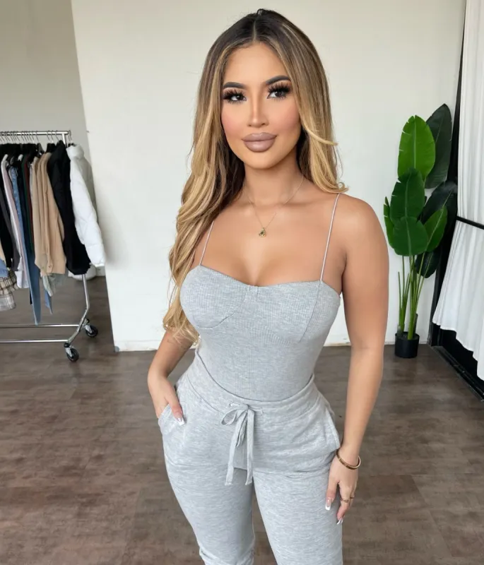 Yara Bodysuit(Grey) sold by OOTDFash