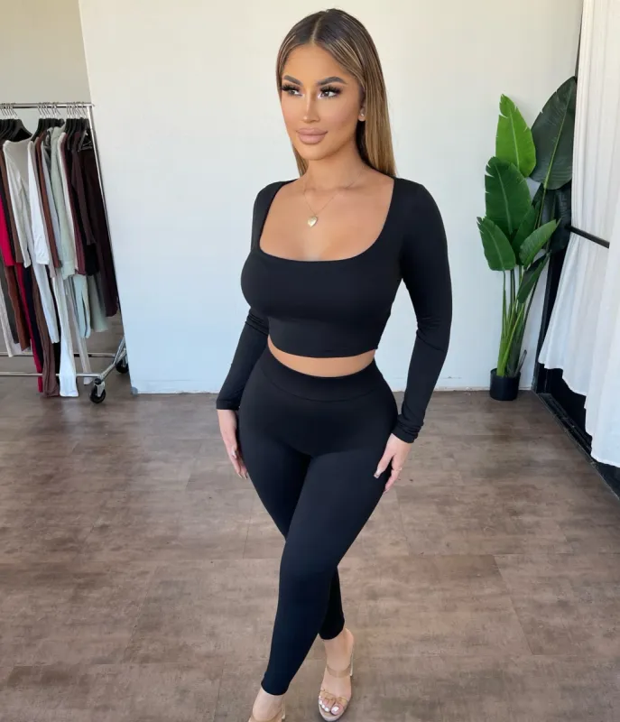 Wendy 2 Piece Set(Black) sold by OOTDFash