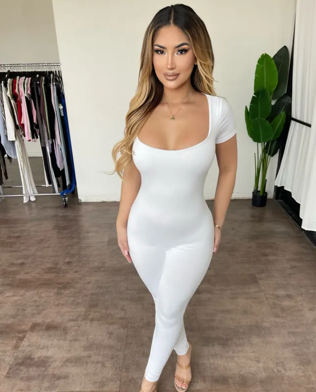 Chloe Jumpsuit(White) sold by OOTDFash