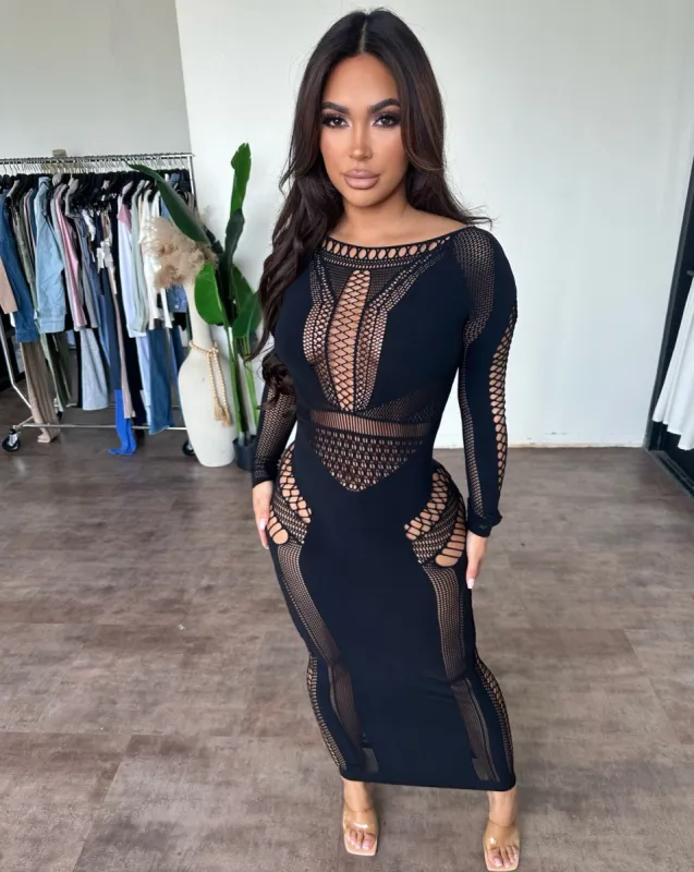 Addison Dress (Black) sold by OOTDFash