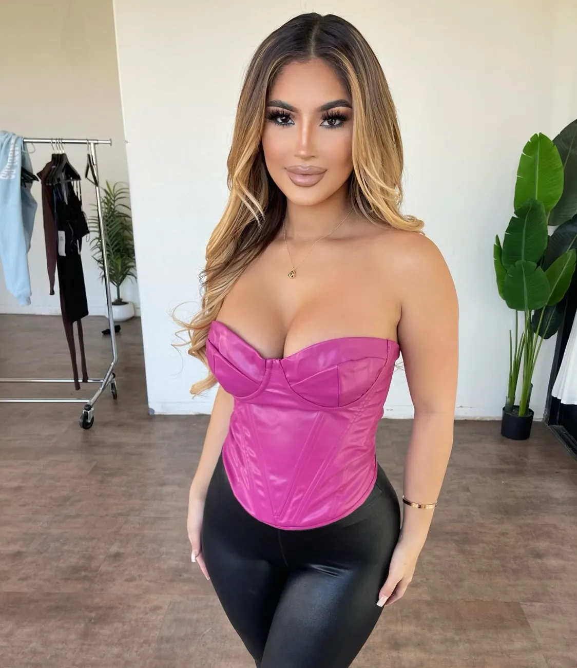 Gina Bustier Top(Mauve) sold by OOTDFash