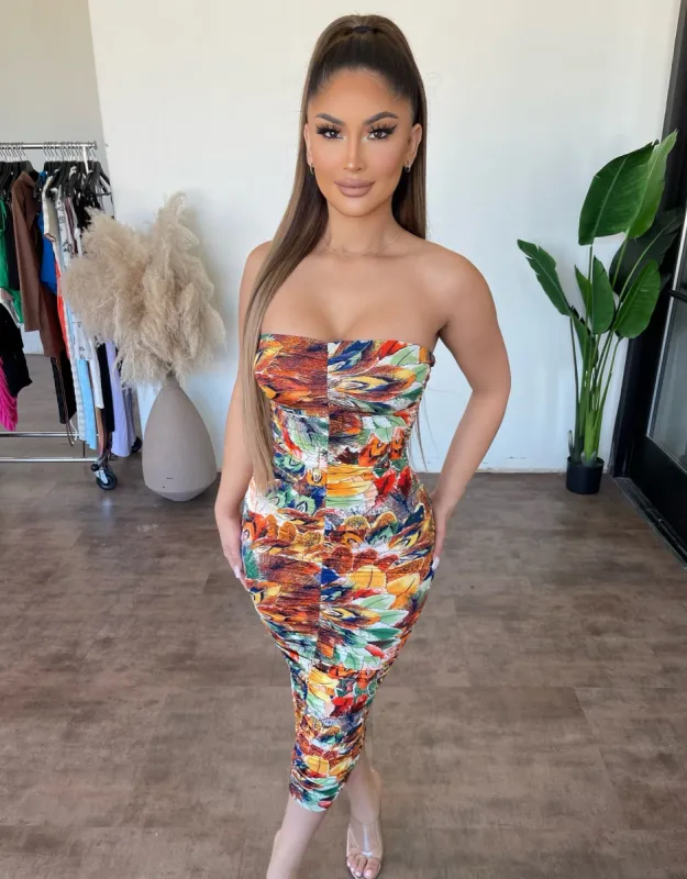 Micaela Dress(Orange) sold by OOTDFash