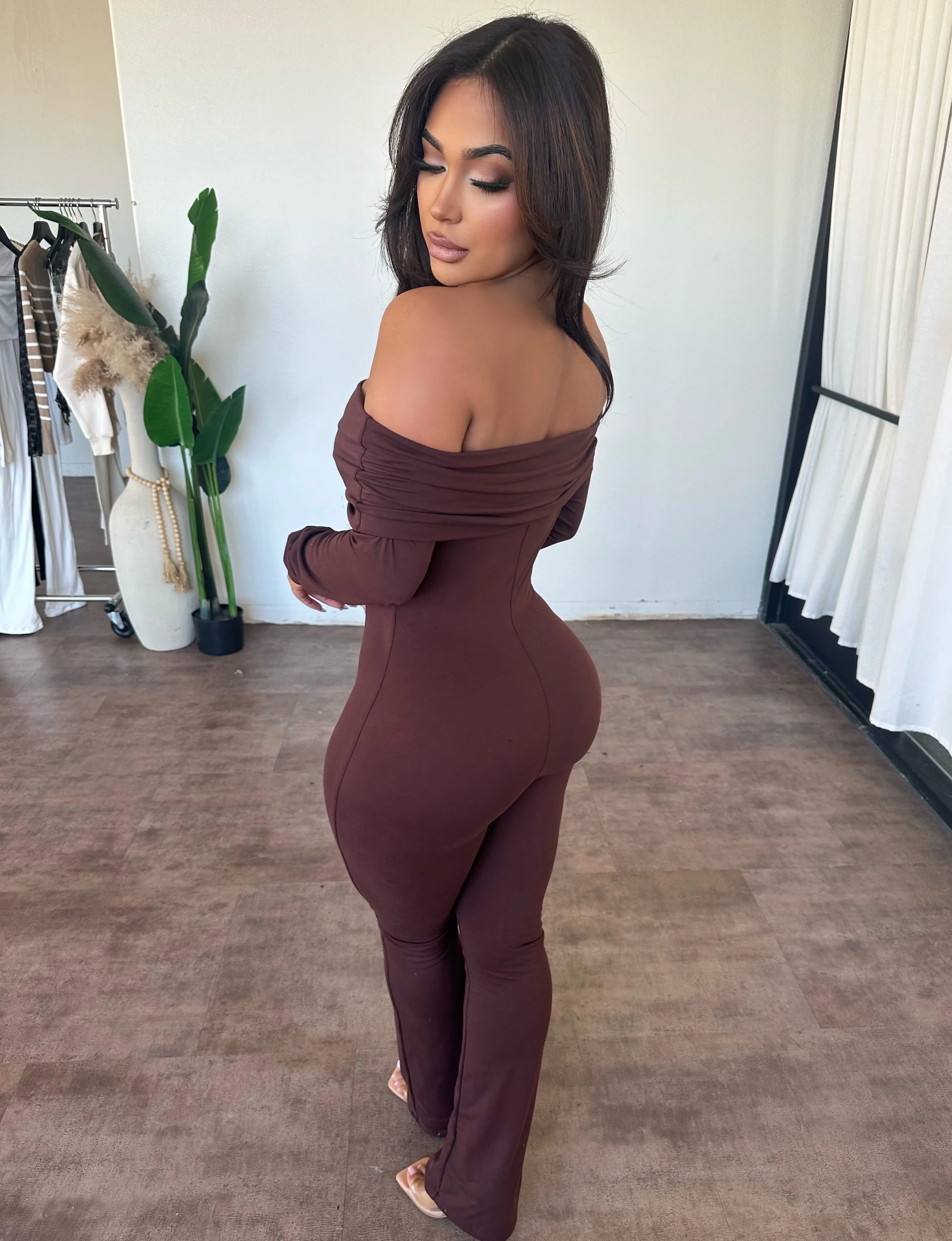 Lucy Jumpsuit (Brown) sold by OOTDFash product image thumbnail 2