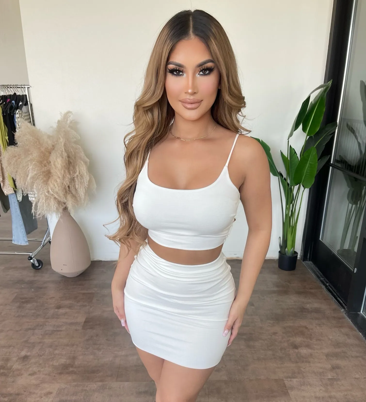 Ivy Skirt Set(White) sold by OOTDFash