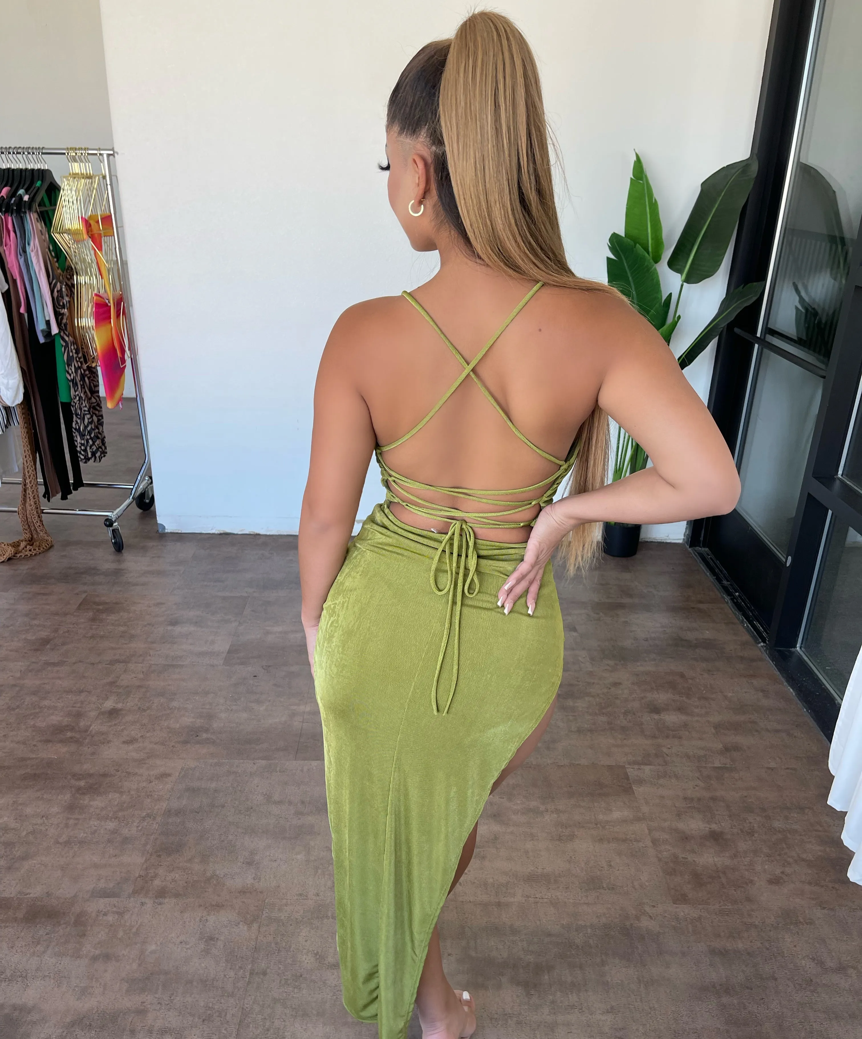 Sophie Dress(Olive) sold by OOTDFash product image thumbnail 2