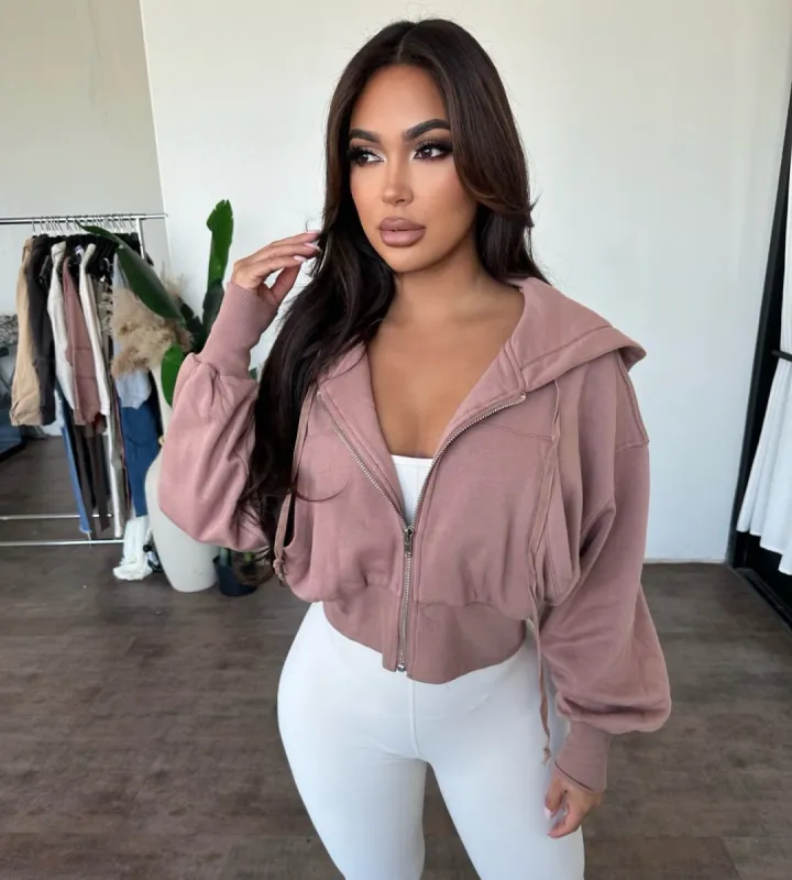 Layla Hoodie (Mocha) sold by OOTDFash