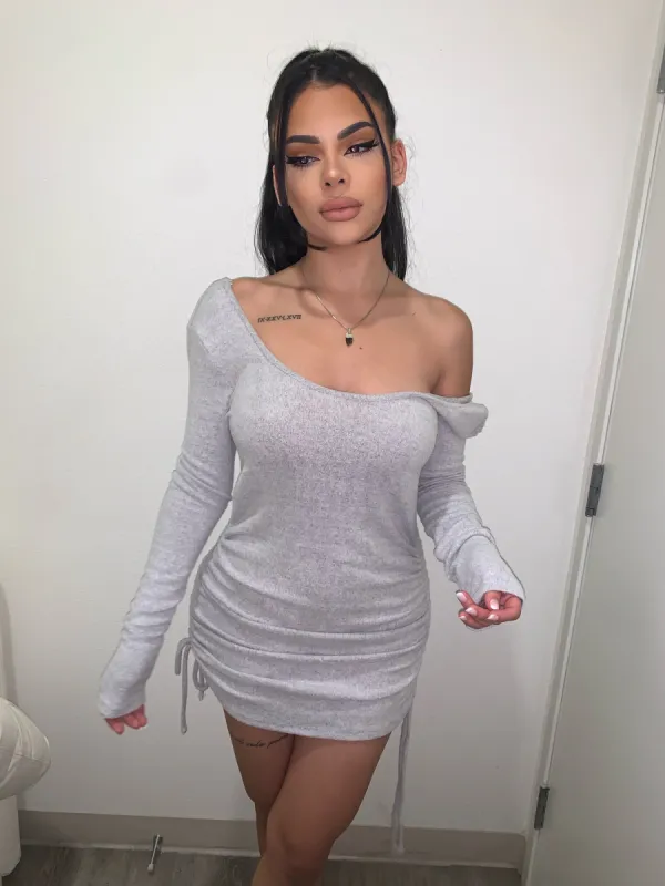 Joy Long Sleeve Dress(Heather Grey)FINAL SALE sold by OOTDFash
