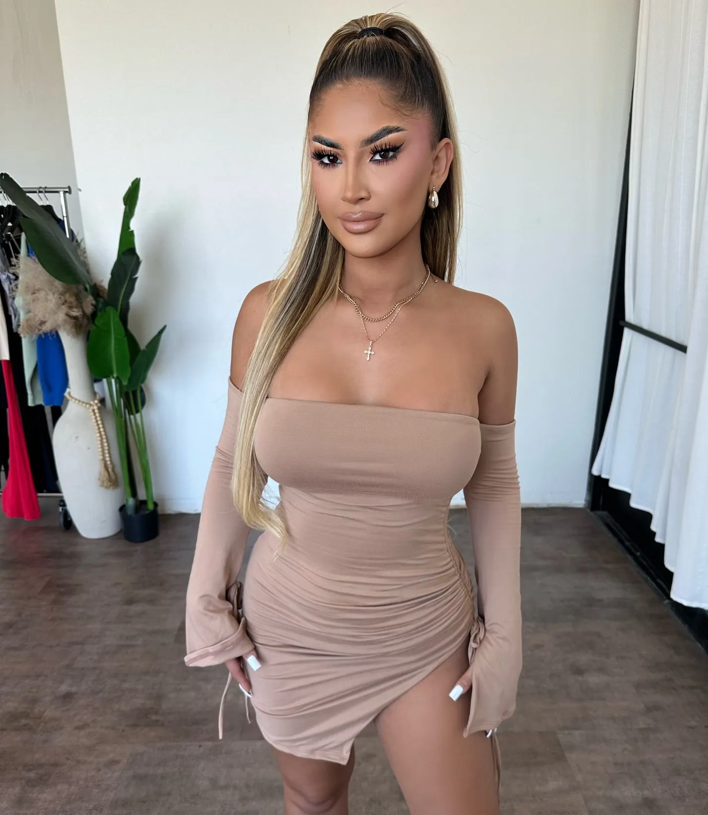 Dora Dress (Nude) sold by OOTDFash