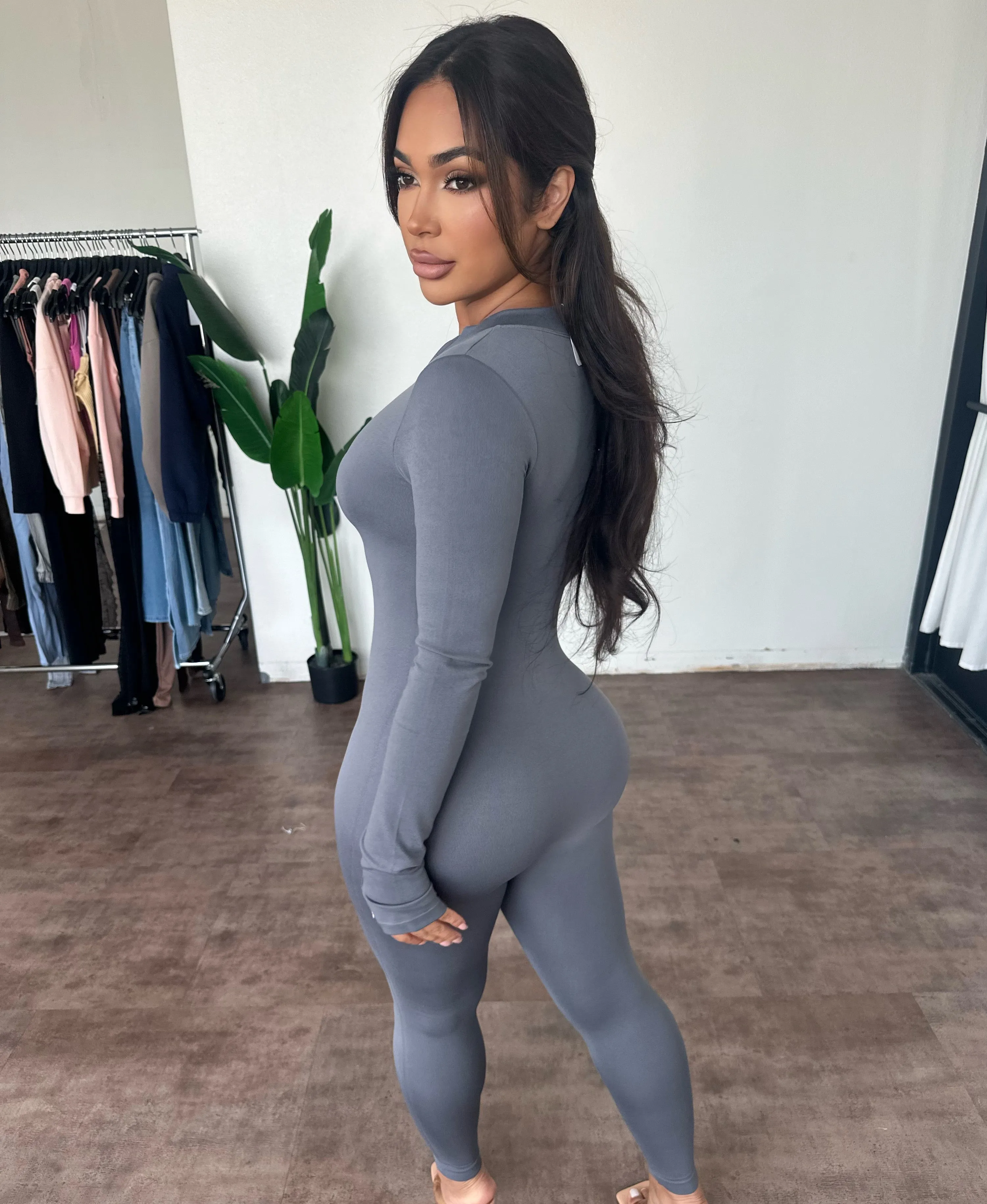 Lauren Jumpsuit(Cool Grey) sold by OOTDFash product image thumbnail 2