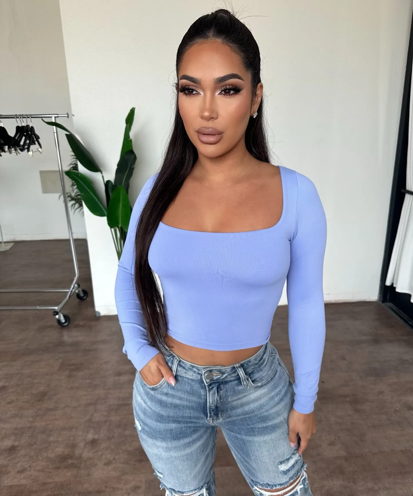 Olivia Top (Violet) sold by OOTDFash