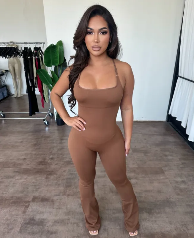 Daniella Jumpsuit(Brown) sold by OOTDFash