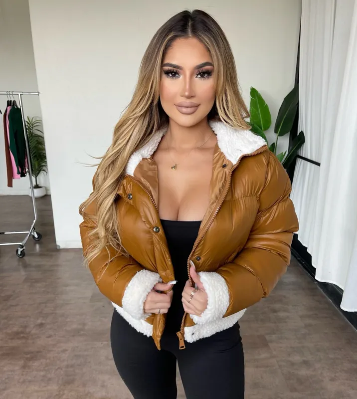 Leslie Puffer Jacket(Camel) sold by OOTDFash