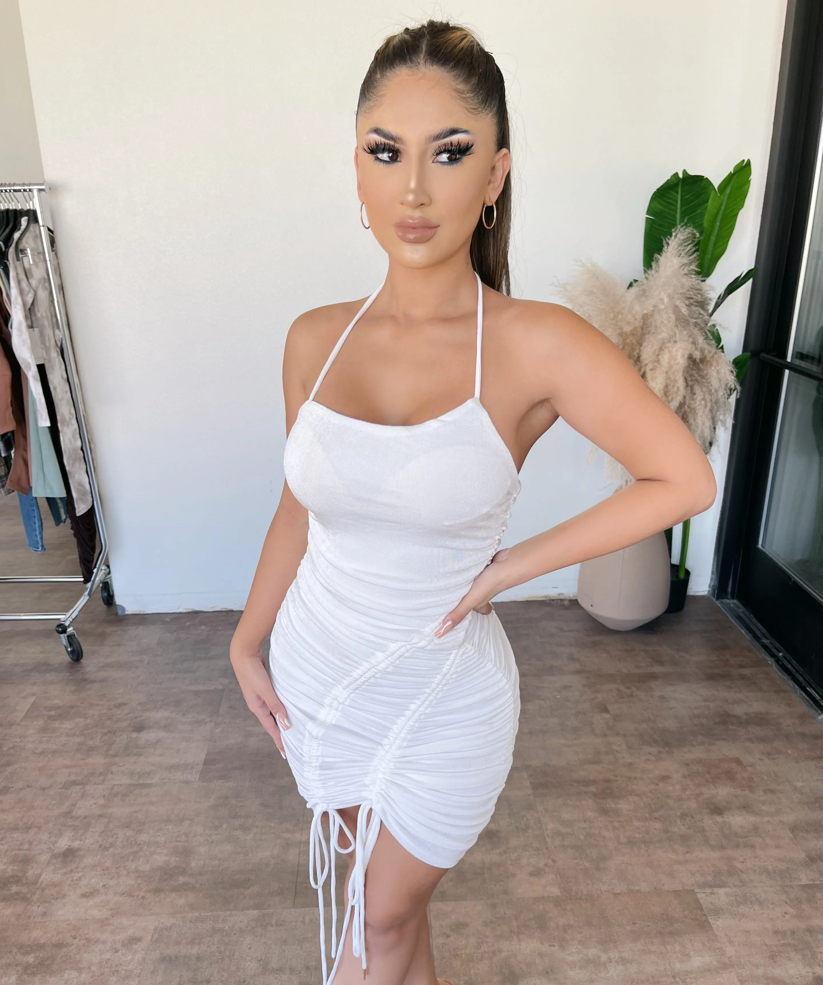 Candice Halter Dress(White) sold by OOTDFash