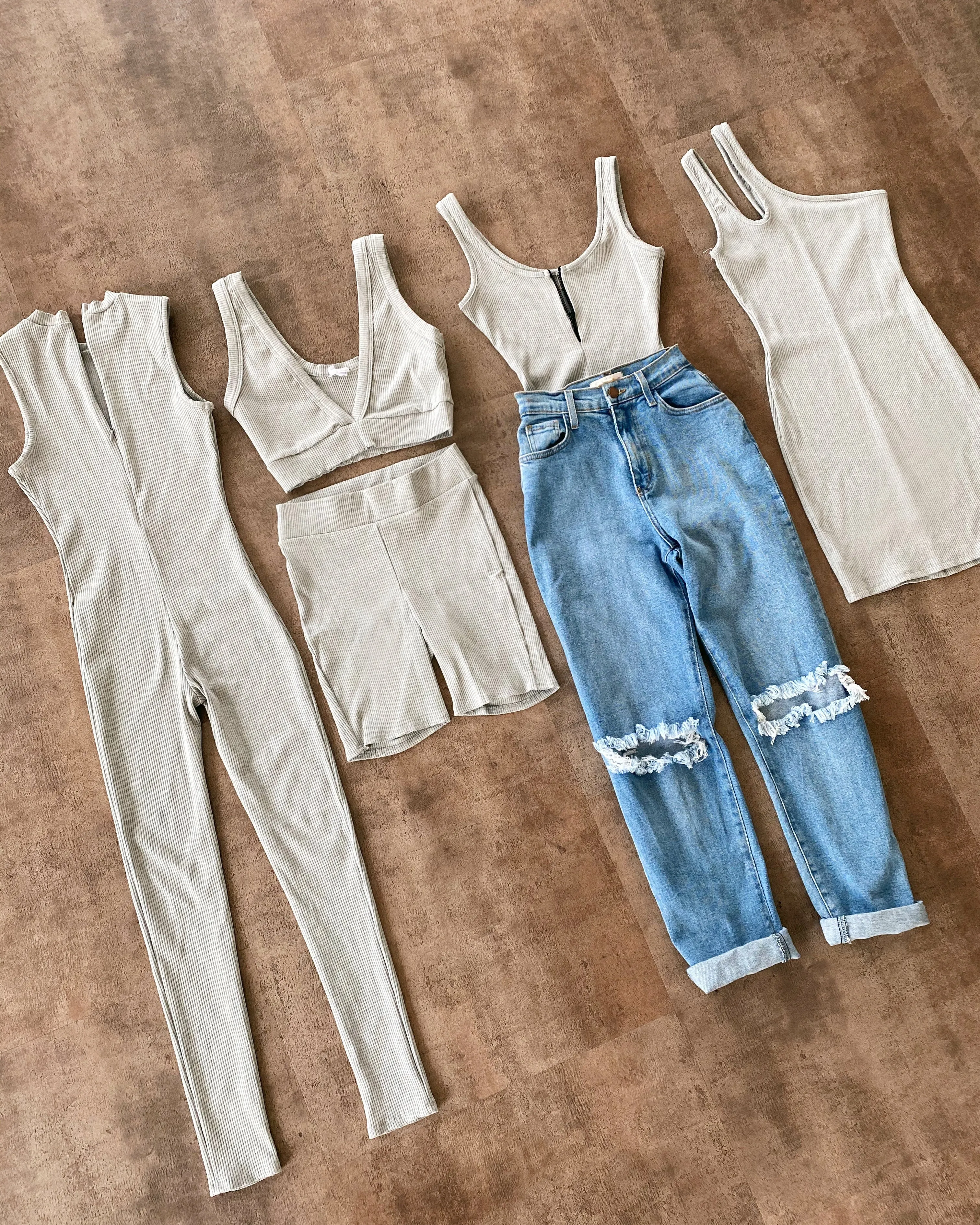 Tonia Sleeveless Jumpsuit(Grey) sold by OOTDFash product image thumbnail 2