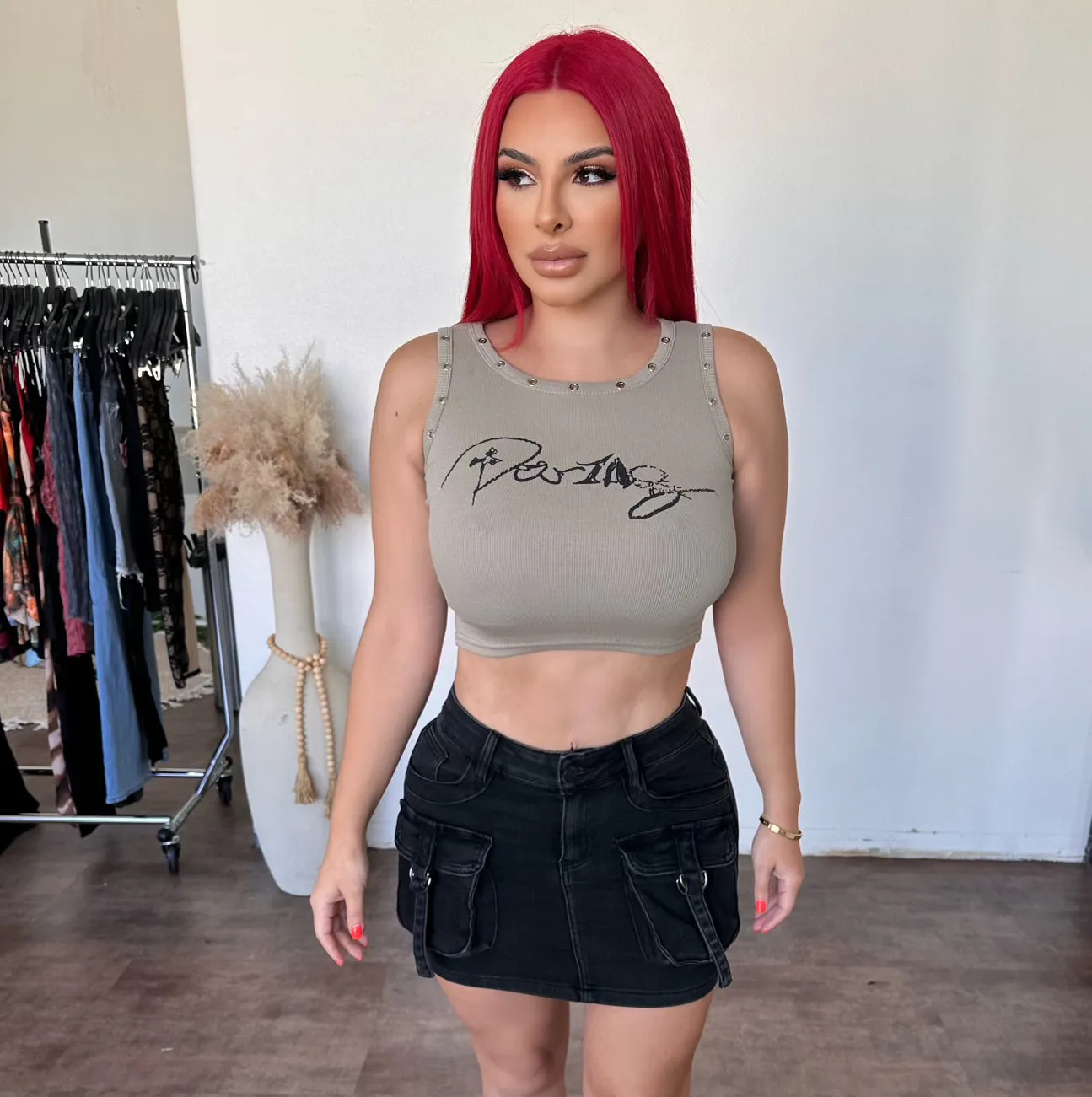 Riley Top (Olive) sold by OOTDFash