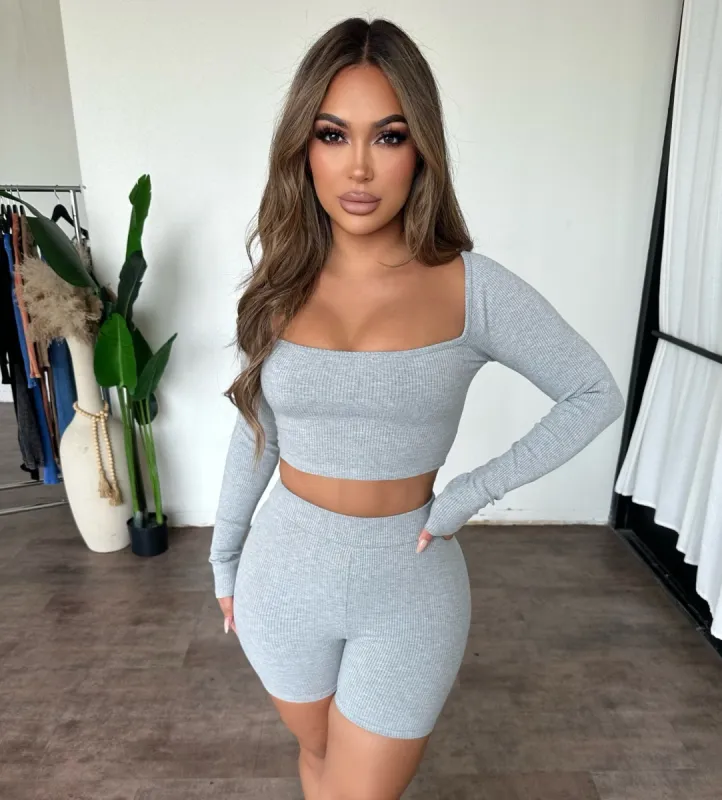 Elyna Set (Grey) sold by OOTDFash