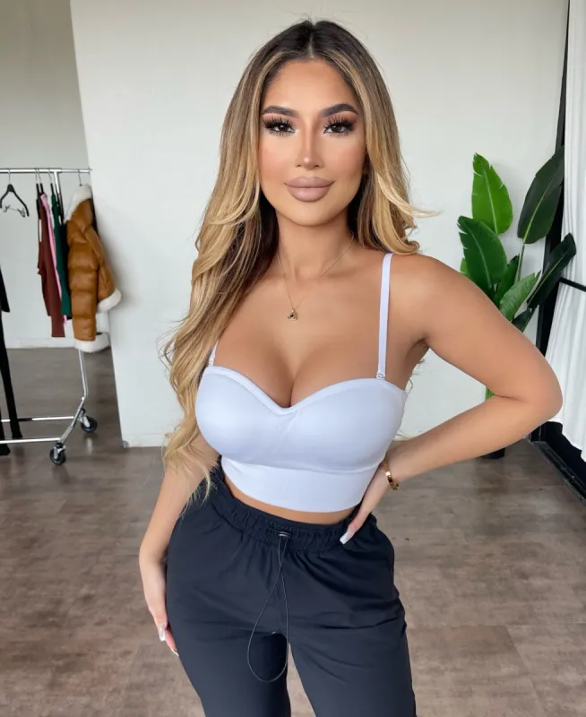 Bris Tube Cropped Top(White) sold by OOTDFash