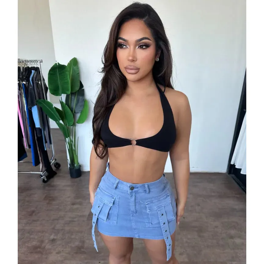 Dorean Skirt (Blue) sold by OOTDFash