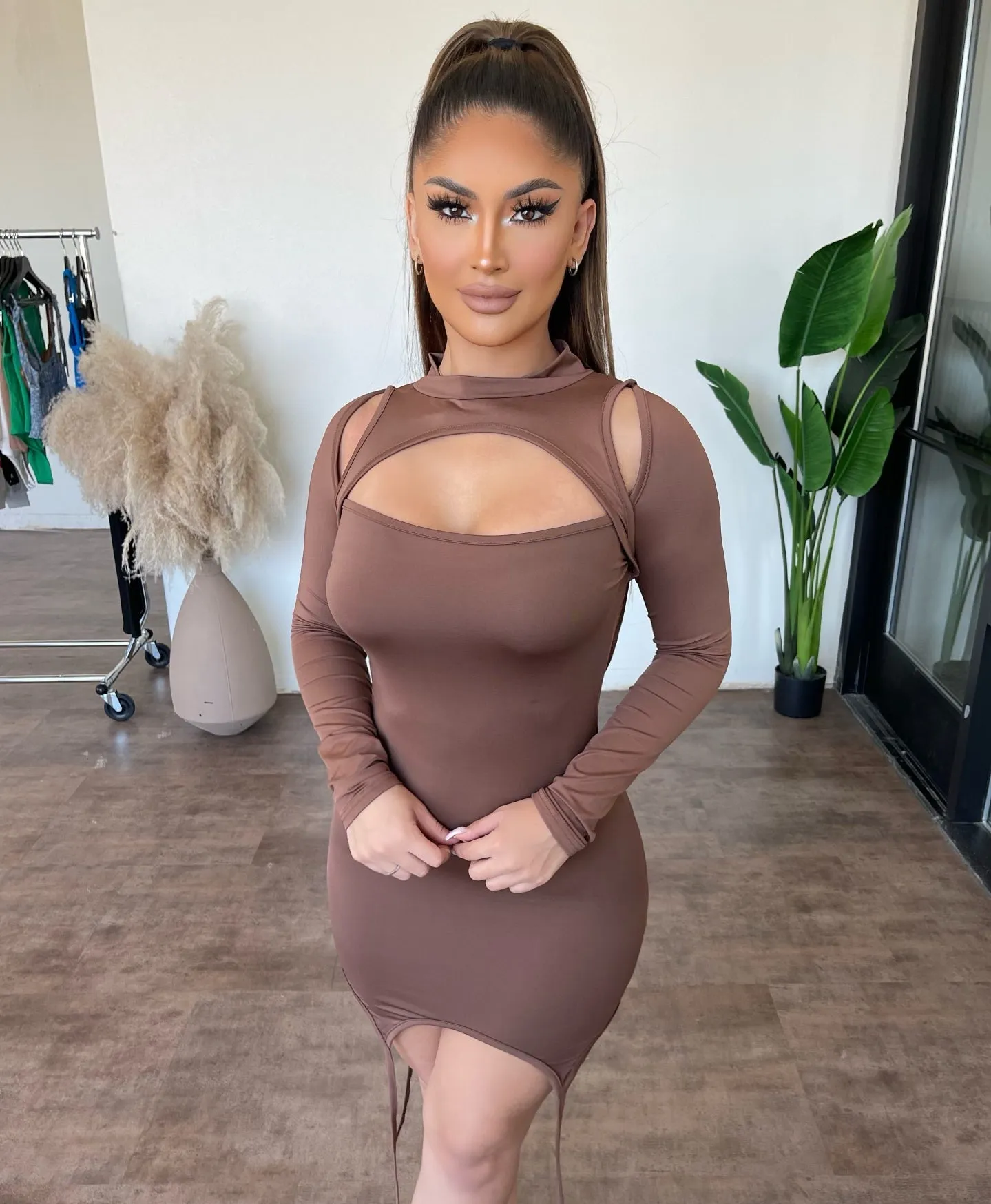 Carla Dress(coffee) sold by OOTDFash