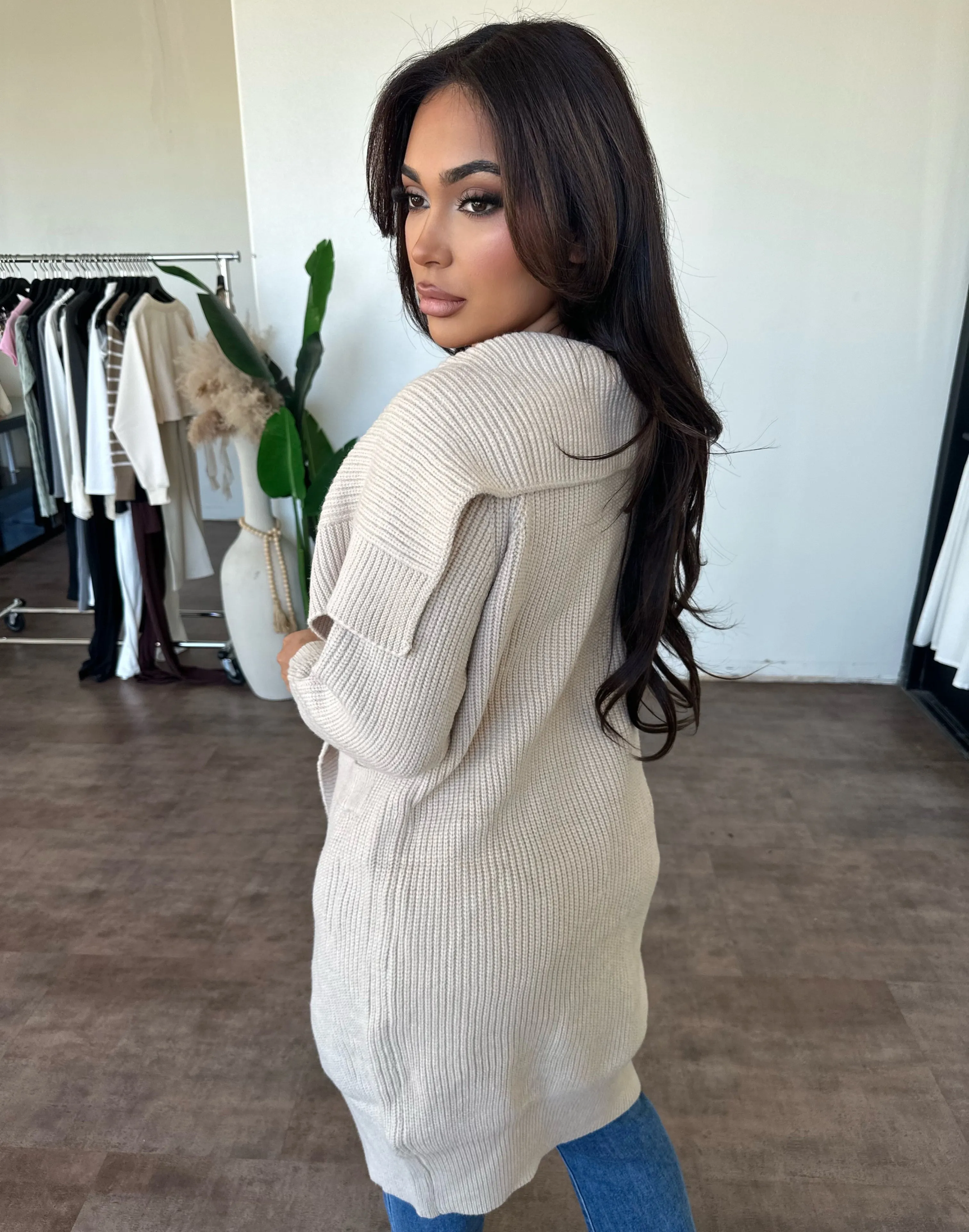 Sage Cardigan (Oatmeal) sold by OOTDFash product image thumbnail 2