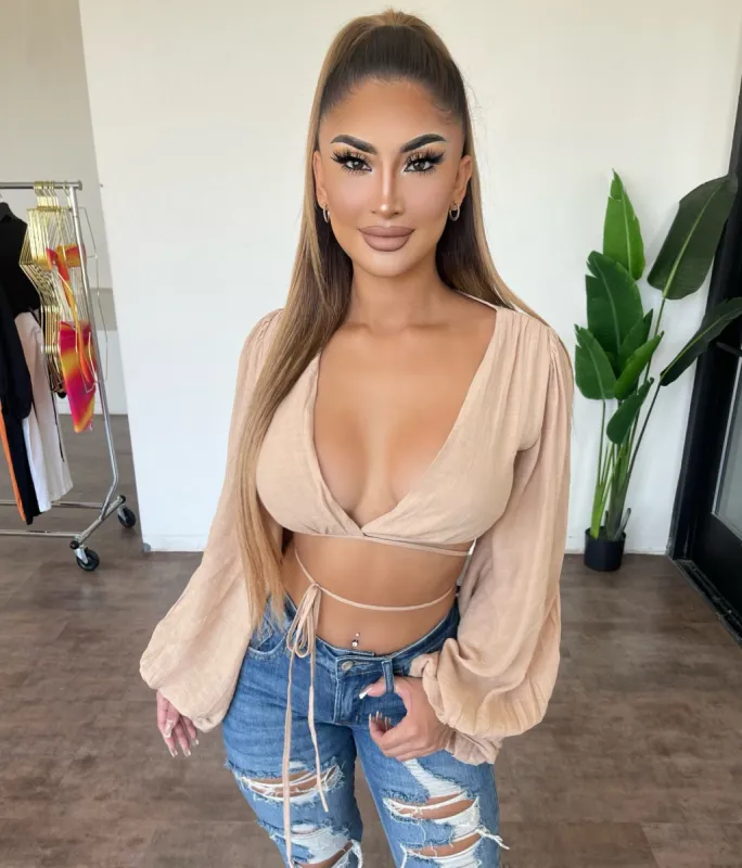 Irma Top(Taupe) sold by OOTDFash