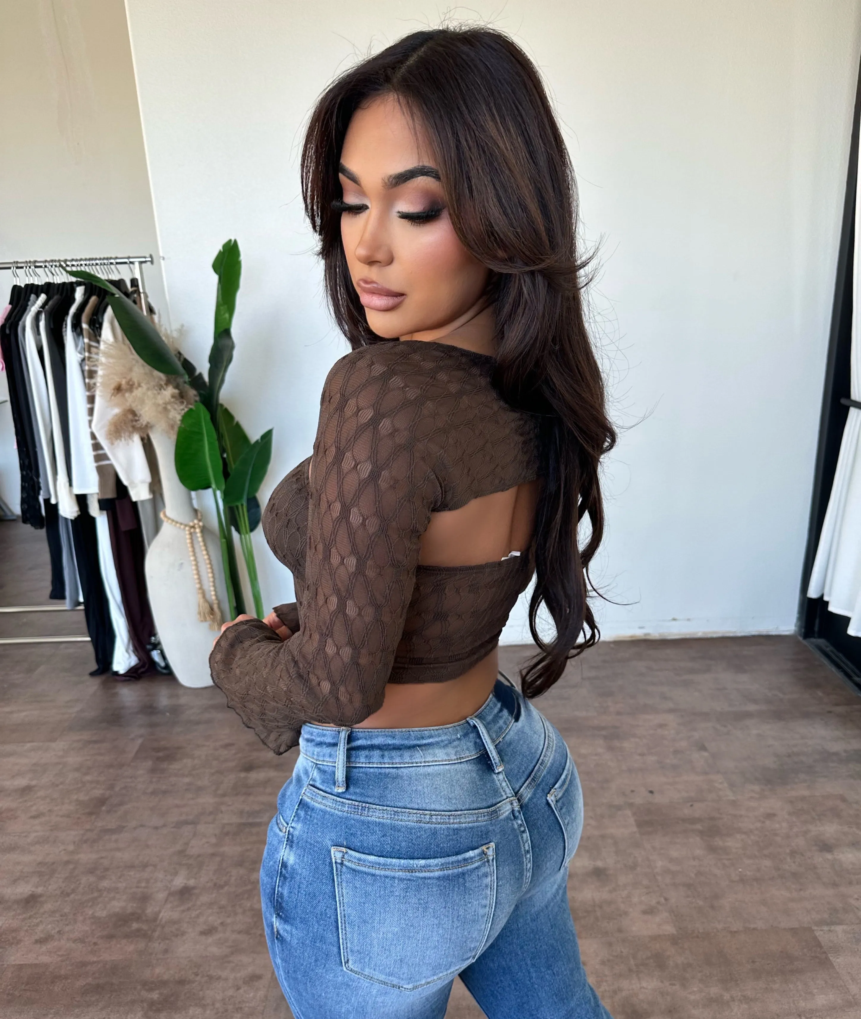 Jazlyn Top (Chocolate) sold by OOTDFash product image thumbnail 2