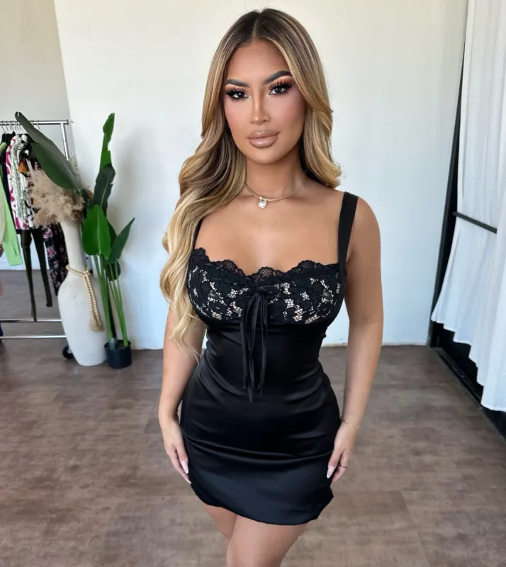 Mariah Dress (Black) sold by OOTDFash